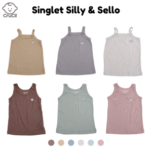 Crucil Factory Singlet Silly Sello - kaos dalam anak - singlet anak - low price - bahan soft ramah untuk kulit - cewek dan cowok
