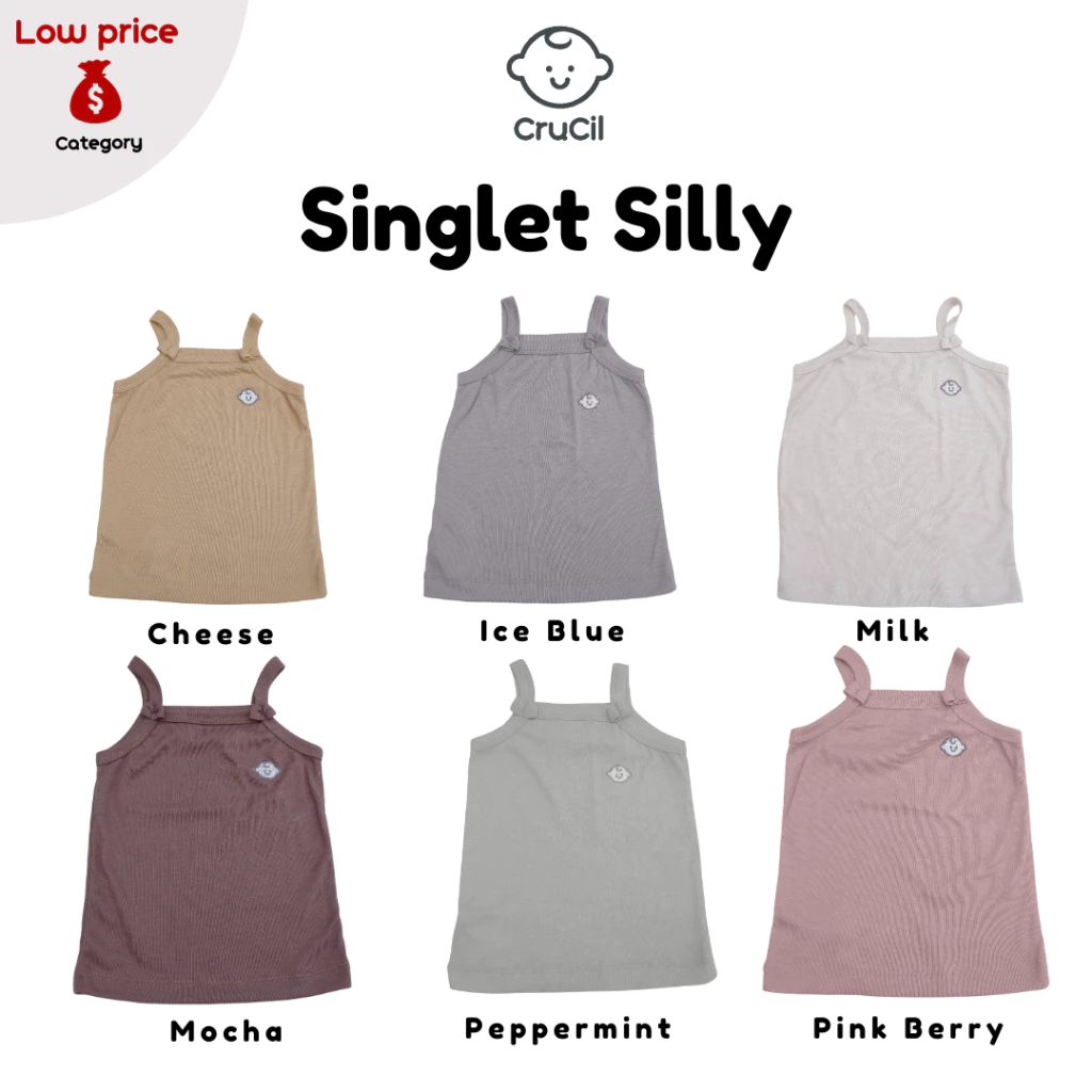 Crucil Factory Singlet Silly Sello - kaos dalam anak - singlet anak - low price - bahan soft ramah untuk kulit - cewek dan cowok - Image 4