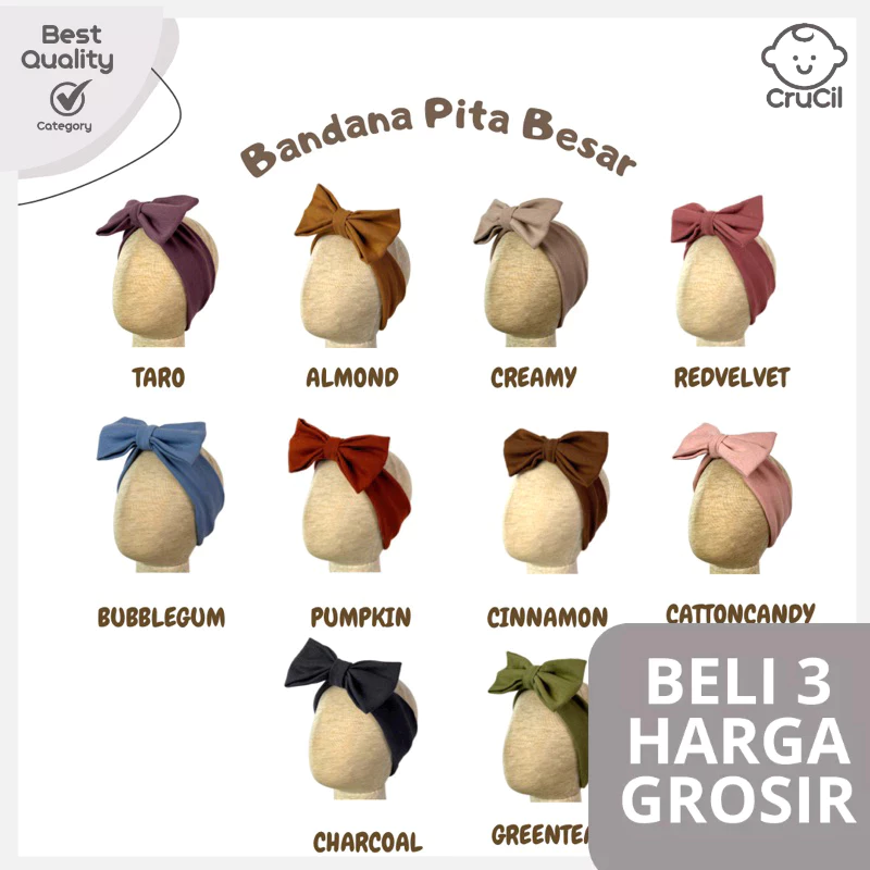 CruCil Factory Bandana Pita Besar Rib - Image 2