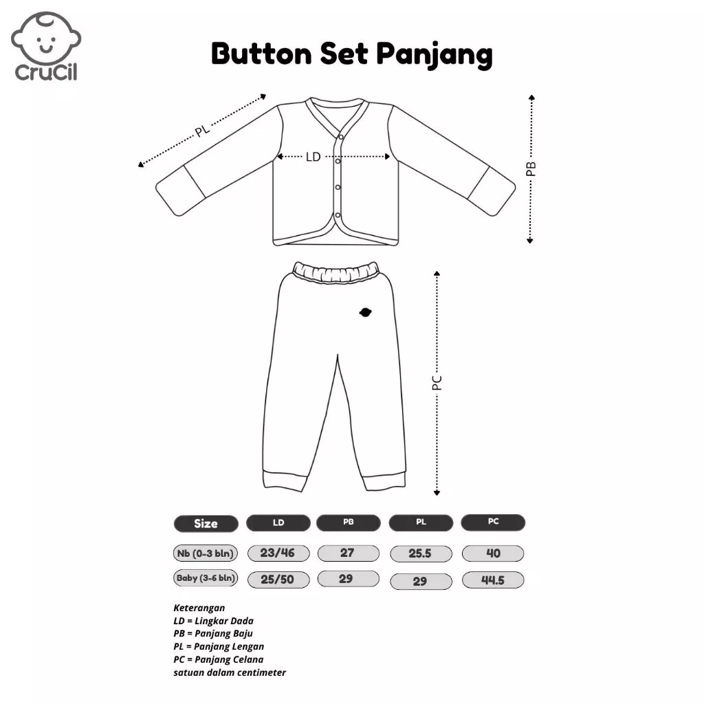 CruCil 5in1 Button Set Bayi (0 - 6m) - Gambar 9